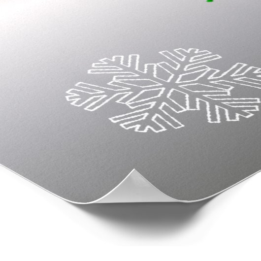 WeihnachtsGiraffe Poster (Ecke)