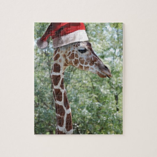 WeihnachtsGiraffe Puzzle (Vertikal)