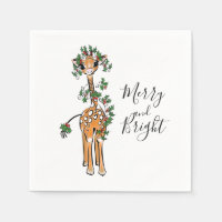Weihnachtsgiraffe, rote grüne Gartenanlage