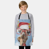 Weihnachtsgiraffe Schürze (Getragen)