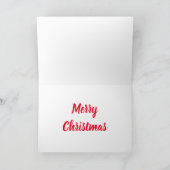 WeihnachtsGiraffe und Weihnachtsmann Karte (Innenseite)