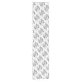 WeihnachtsGiraffe und Weihnachtsmann Kurzer Tischläufer (Vorderseite)