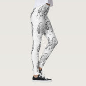 WeihnachtsGiraffe und Weihnachtsmann Leggings (Rechts)