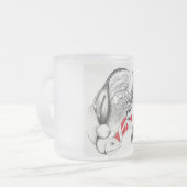 WeihnachtsGiraffe und Weihnachtsmann Mattglastasse (Vorderseite Links)
