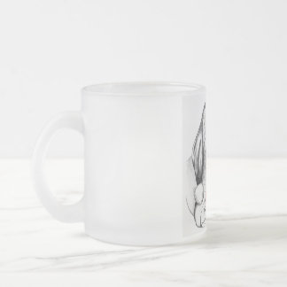 WeihnachtsGiraffe und Weihnachtsmann Mattglastasse