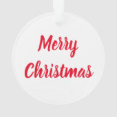 WeihnachtsGiraffe und Weihnachtsmann Ornament (Rückseite)