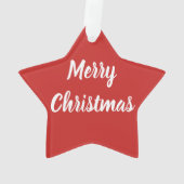 WeihnachtsGiraffe und Weihnachtsmann Ornament (Rückseite)