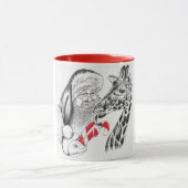 WeihnachtsGiraffe und Weihnachtsmann Tasse (Zentrum)