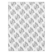 WeihnachtsGiraffe und Weihnachtsmann Tischdecke (Vorderseite)