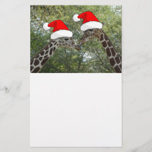 WeihnachtsGiraffen Briefpapier