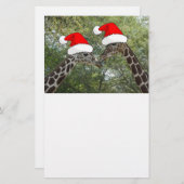 WeihnachtsGiraffen Briefpapier (Vorne/Hinten)