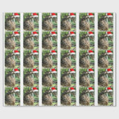 WeihnachtsGiraffen Geschenkpapier (Flach)