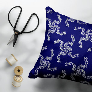 Weihnachtsgirlande Blau, Weihnachtsdekoration, Xma Dekokissen