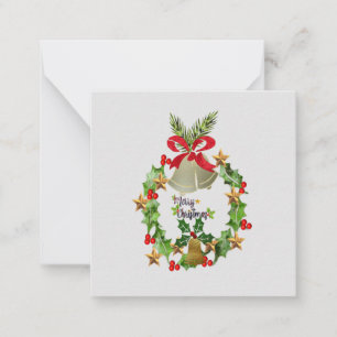 Weihnachtsgirlande Grußkarte Mitteilungskarte