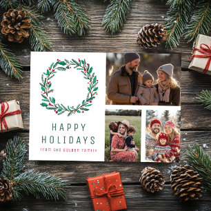 Weihnachtsgirlande INDIVIDUELL 3 FOTOS Raster Feie Karte
