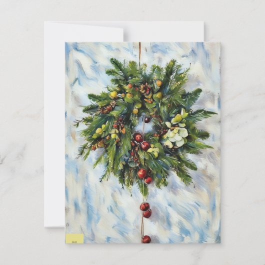 Weihnachtsgirlande Karte (Vorderseite)