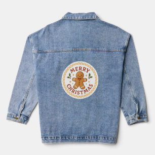 Weihnachtsgirlande mit Lebkuchenmann Jeansjacke