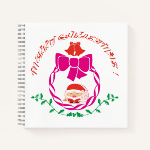 Weihnachtsgirlande Notizblock