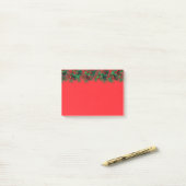 Weihnachtsgirlande Post-it Klebezettel (Auf Schreibtisch)