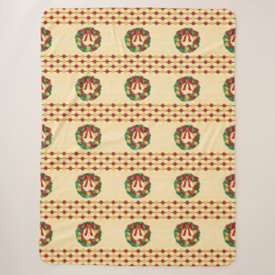 Weihnachtsgirlande Strickmuster Sherpadecke