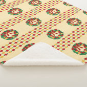 Weihnachtsgirlande Strickmuster Sherpadecke (3/4)