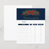Weihnachtsgirlande - Weihnachtsgeschenkliste Pläne (Vorne/Hinten)