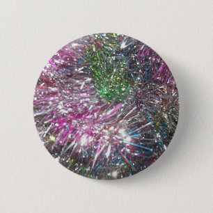 Weihnachtsgirlanden-Schein Button