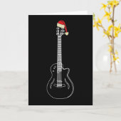 Weihnachtsgitarre, einfach Zeichnend Karte (Gelbe Blume)