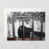 Weihnachtsgitarre Feiertagspostkarte (Vorne/Hinten)