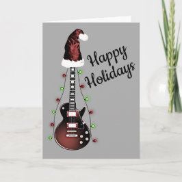 Weihnachtsgitarre Rocker Musiker Holiday Gitarrist Karte