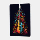 Weihnachtsgitarre Weihnachtsbaumschmuck Ornament Aus Metall (Vorderseite links)