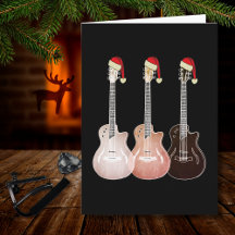 Weihnachtsgitarren Vintag festliche Retro