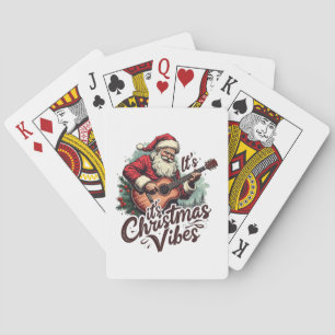 Weihnachtsgitarrist - Rockin Rund um die Uhr Spielkarten