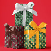 Weihnachtsglam Foil Metallische Glitzer Geschenkpapier Set