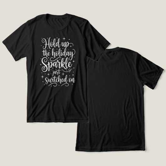 Weihnachtsglanz eingeschaltet Tri-Blend shirt (Design vorne & hinten)