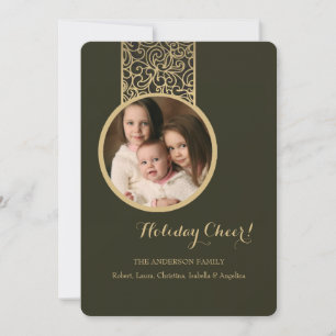 Weihnachtsglanz Fotokarte Feiertagskarte