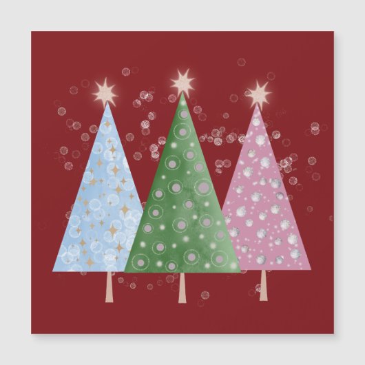 Weihnachtsglanz Magnetkarte (Vorderseite)
