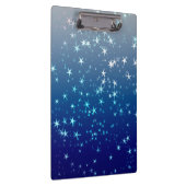 Weihnachtsglanz Sterne Blauer Himmel Klemmbrett (Rechts)