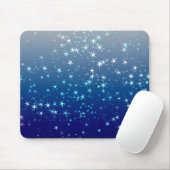 Weihnachtsglanz Sterne Blauer Himmel Mousepad (Mit Mouse)