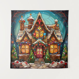 Weihnachtsglas-Band Wandteppich