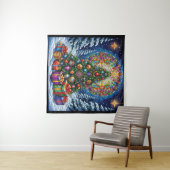 Weihnachtsglas-Band Wandteppich (Beispiel (Horizontal))