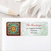 Weihnachtsglas Big Star Green Glitzer (Insitu)