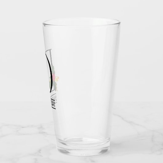 Weihnachtsglas D Personalisiertes Bier Glas (Links)