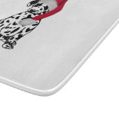 Weihnachtsglas Dalmatiner Schneidebrett (Ecke)