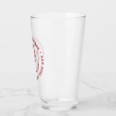 Weihnachtsglas des Party Santa Claus Pint Glas (Links)