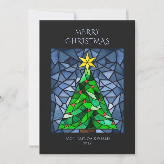 Weihnachtsglas Feiertagskarte (Vorderseite)