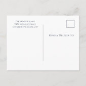 Weihnachtsglas Feiertagspostkarte (Rückseite)