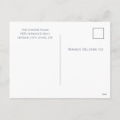 Weihnachtsglas Feiertagspostkarte (Rückseite)