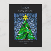 Weihnachtsglas Feiertagspostkarte (Vorderseite)