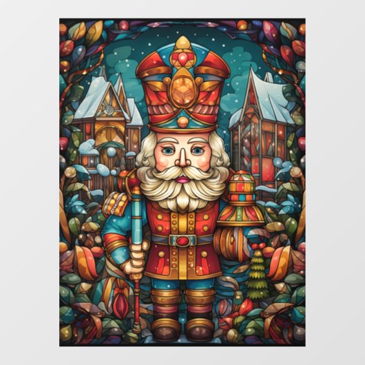 Weihnachtsglas-Fensterverkleidung Fensteraufkleber (Blatt)